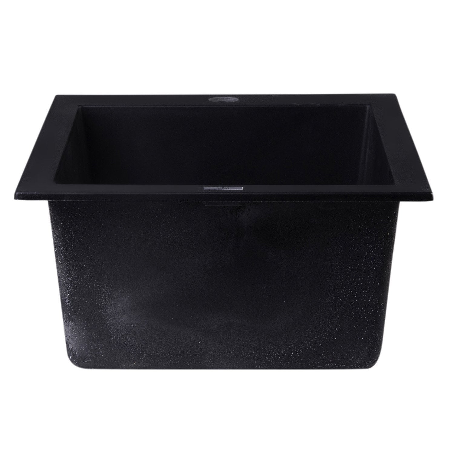 ALFI, ALFI AB1720DI-BLA Black 17" Drop-In Rectangular Granite Composite Prep Sink