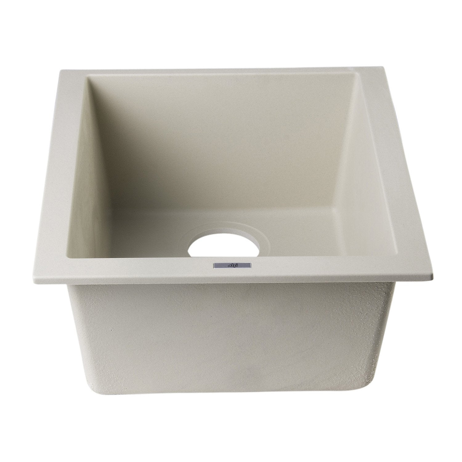 ALFI, ALFI AB1720UM-B Biscuit 17" Undermount Rectangular Granite Composite Prep Sink