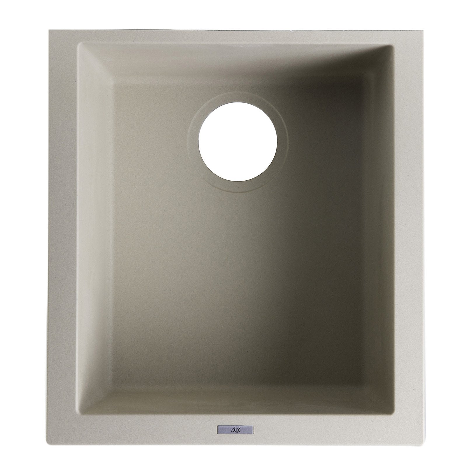 ALFI, ALFI AB1720UM-B Biscuit 17" Undermount Rectangular Granite Composite Prep Sink