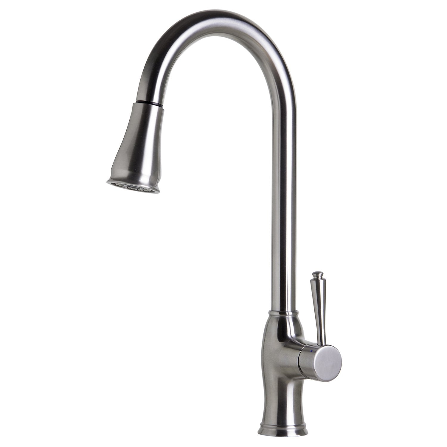 ALFI, ALFI AB2043-BSS Traditional Solid Brushed Stainless Steel Pull Down Faucet