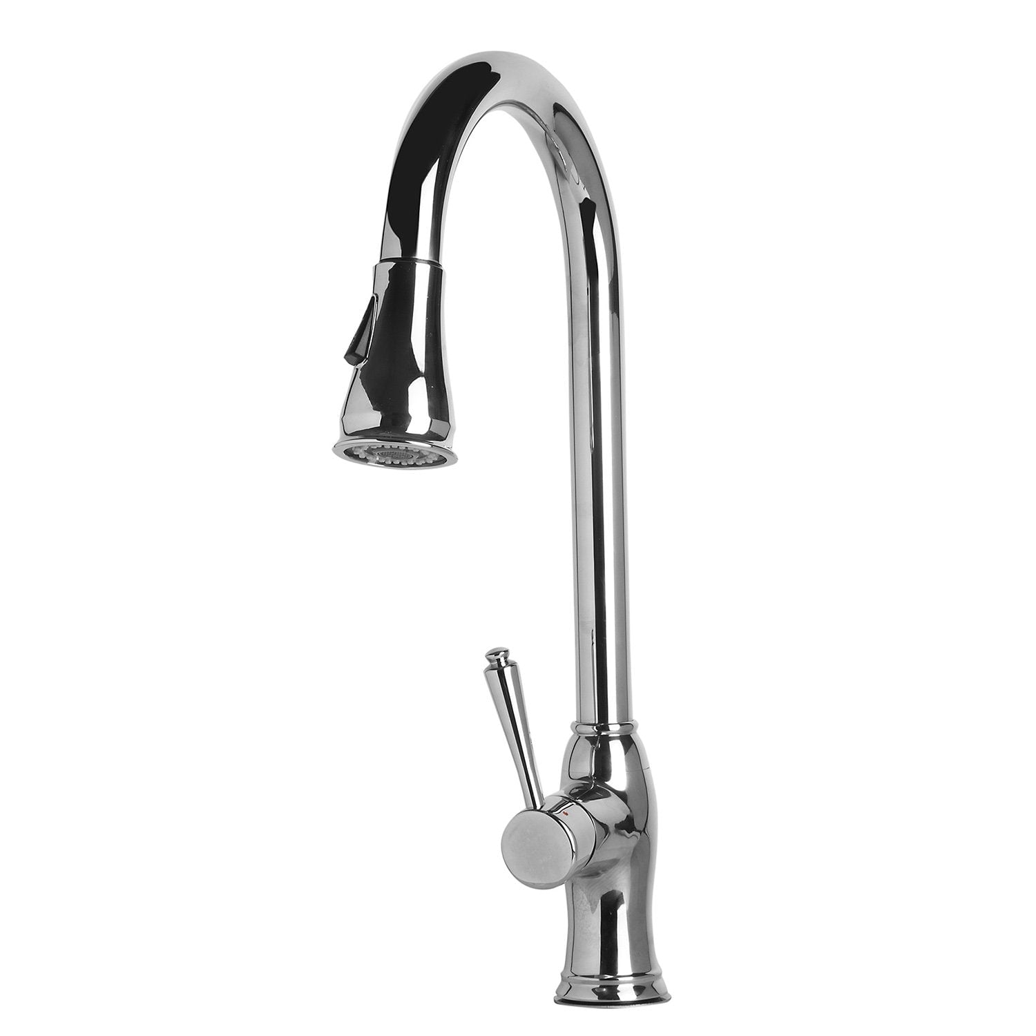 ALFI, ALFI AB2043-PSS Traditional Solid Polished Stainless Steel Pull Down Faucet