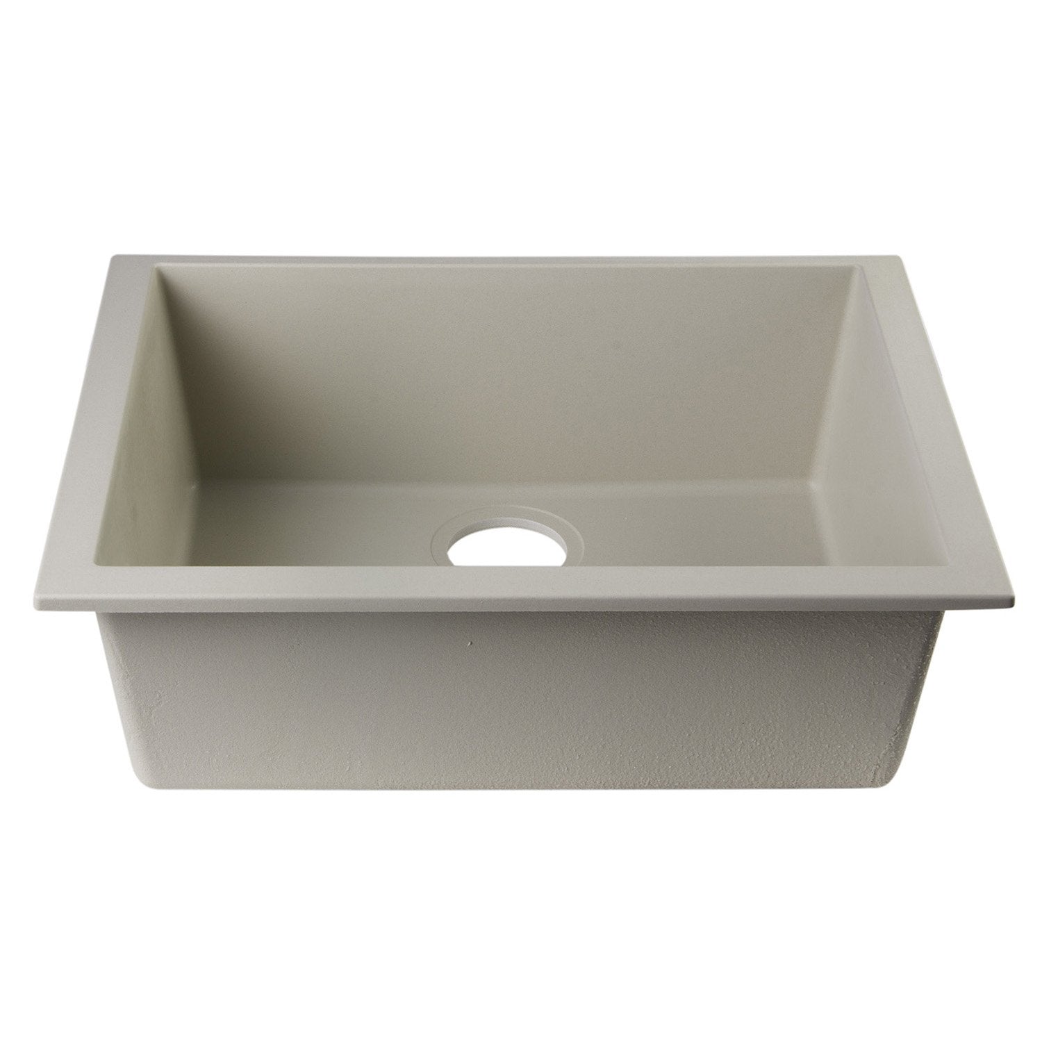 ALFI, ALFI AB2420UM-B Biscuit 24" Undermount Single Bowl Granite Composite Sink