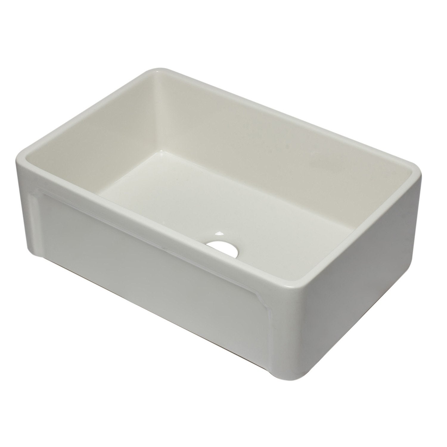 ALFI, ALFI AB3020SB-B 30 inch Biscuit Reversible Single Fireclay Farmhouse Sink