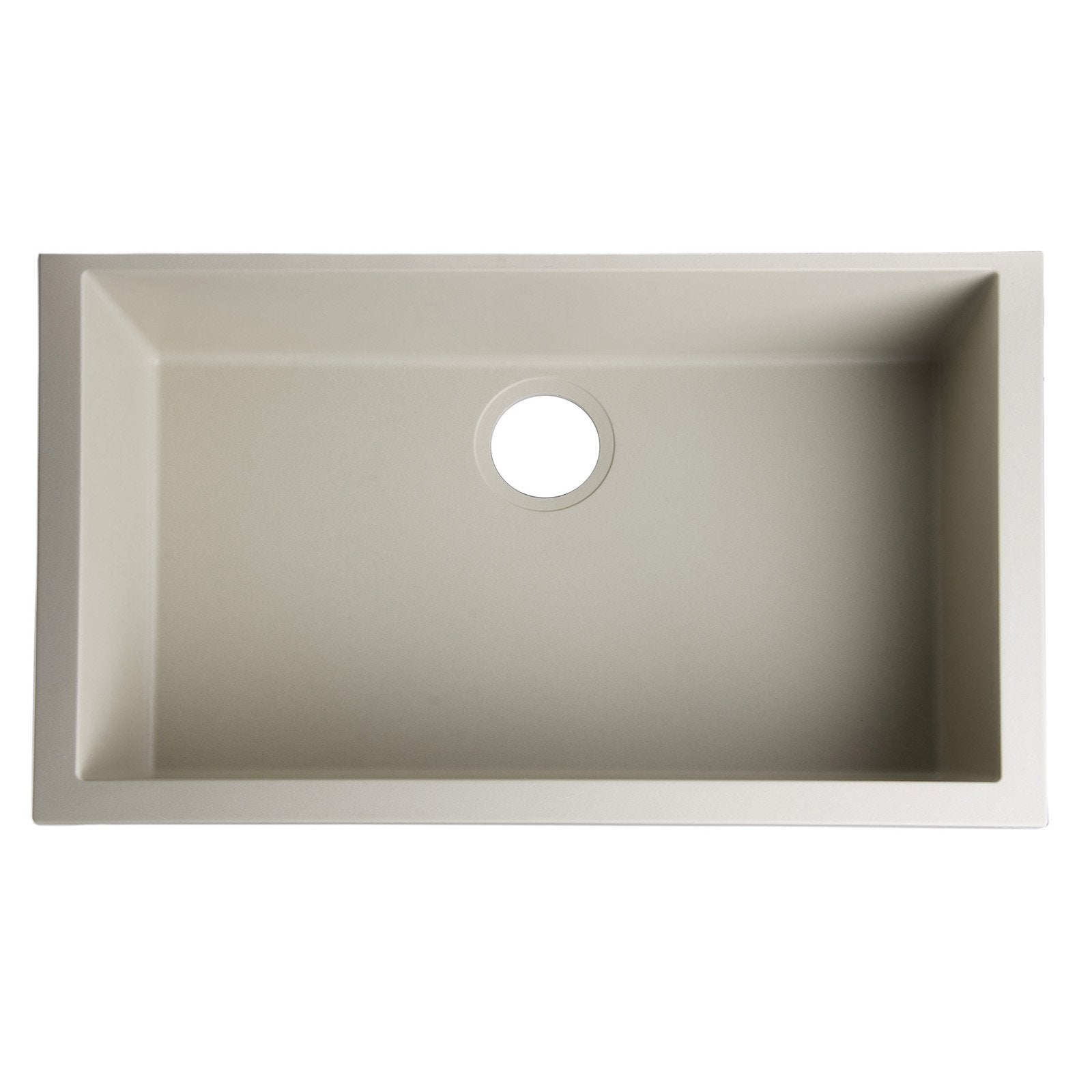 ALFI, ALFI AB3020UM-B Biscuit 30" Undermount Single Bowl Granite Composite Sink