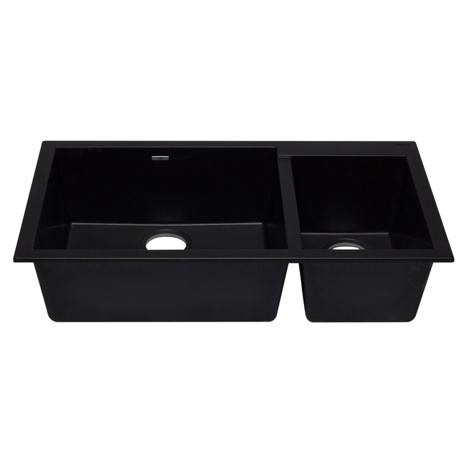 ALFI, ALFI AB3319UM-BLA Black 34" Double Bowl Undermount Granite Composite Sink