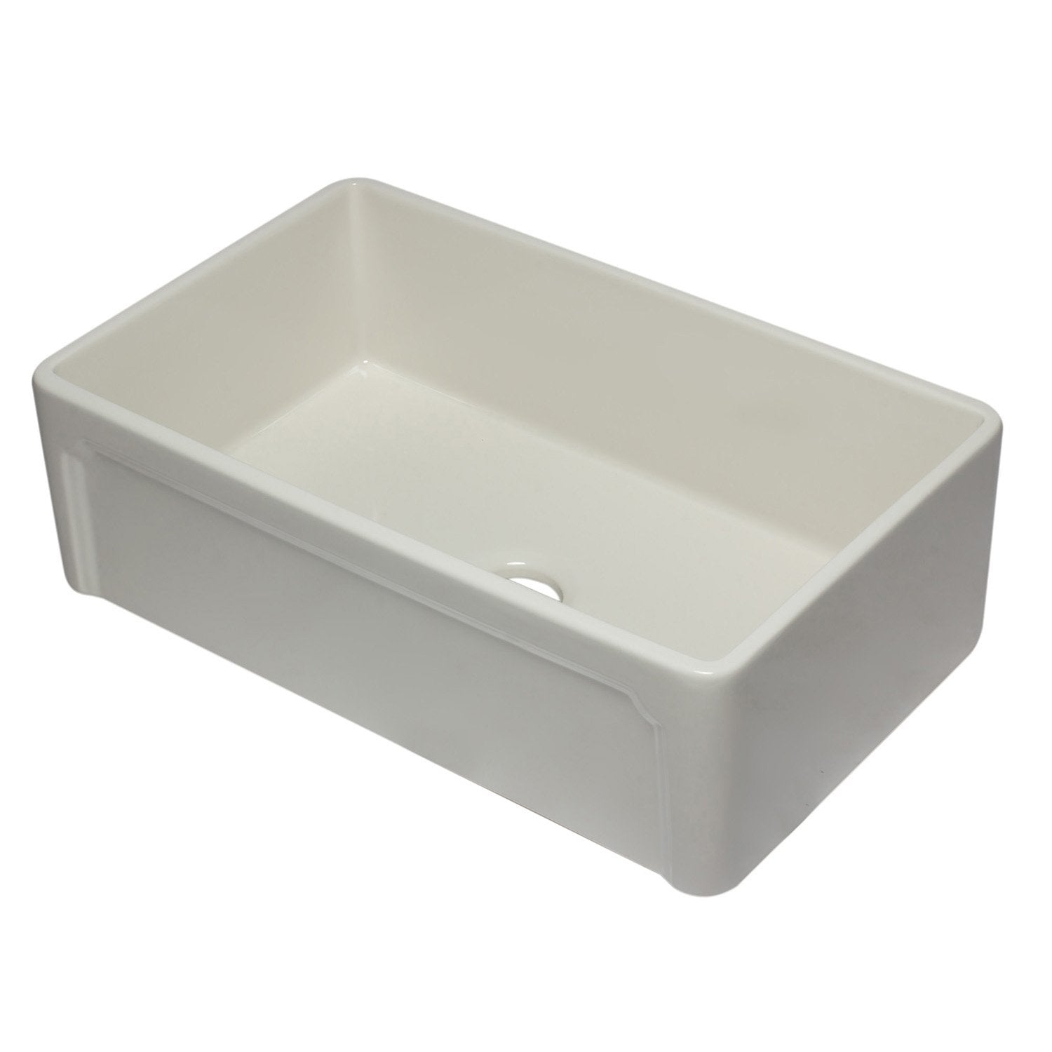 ALFI, ALFI AB3320SB-B 33 inch Biscuit Reversible Single Fireclay Farmhouse Sink