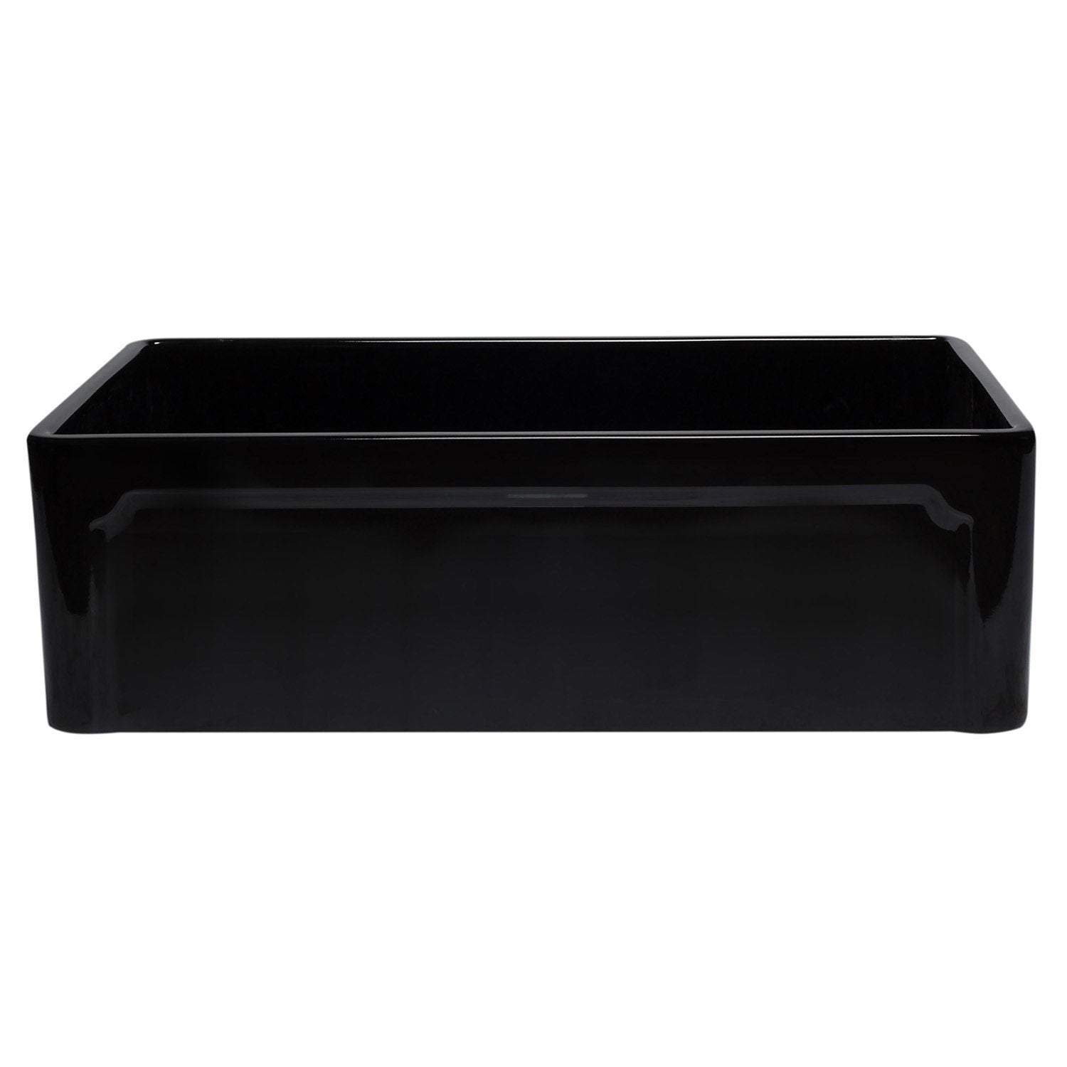 ALFI, ALFI AB3320SB-BG 33 inch Black Reversible Single Fireclay Farmhouse Kitchen Sink