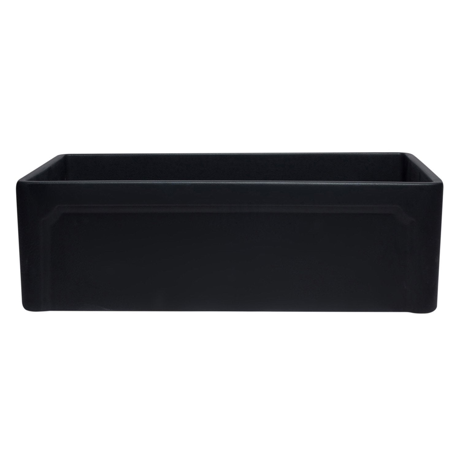 ALFI, ALFI AB3320SB-BM 33 inch Black Reversible Single Fireclay Farmhouse Kitchen Sink