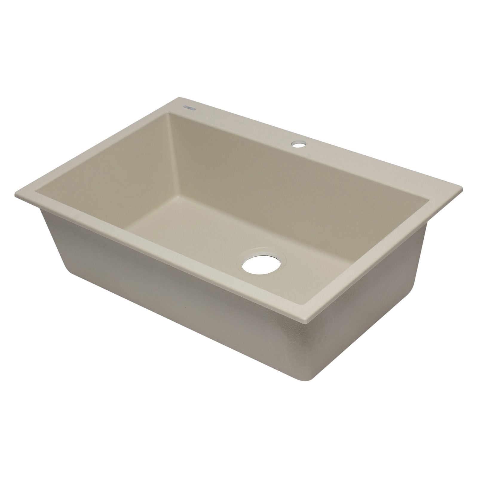 ALFI, ALFI AB3322DI-B Biscuit 33" Single Bowl Drop in Granite Composite Kitchen Sink