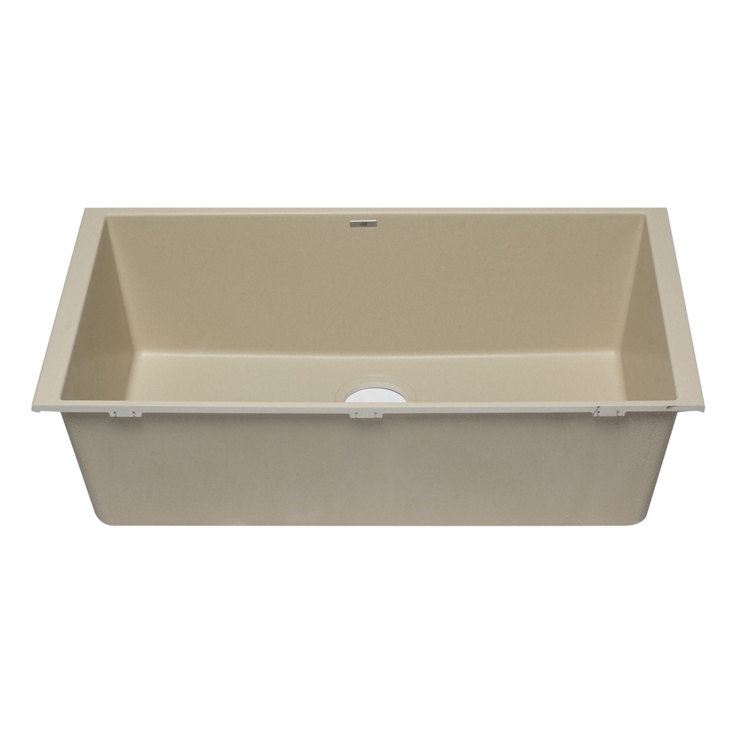 ALFI, ALFI AB3322UM-B Biscuit 33" Single Bowl Undermount Granite Composite Sink