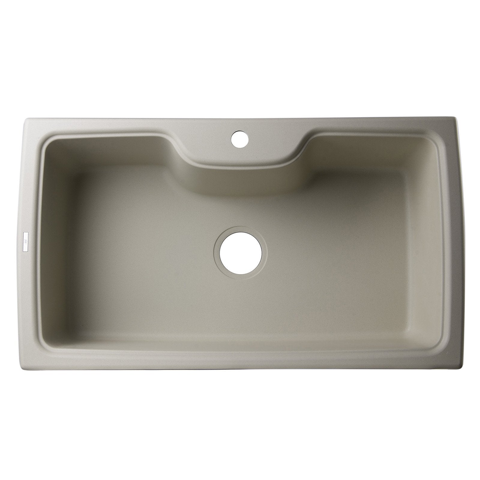 ALFI, ALFI AB3520DI-B Biscuit 35" Drop-In Single Bowl Granite Composite Kitchen Sink