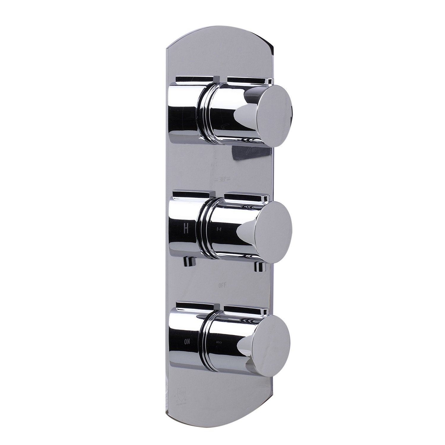 ALFI, ALFI AB4001-PC Polished Chrome Concealed 3-Way Thermostatic Shower Mixer