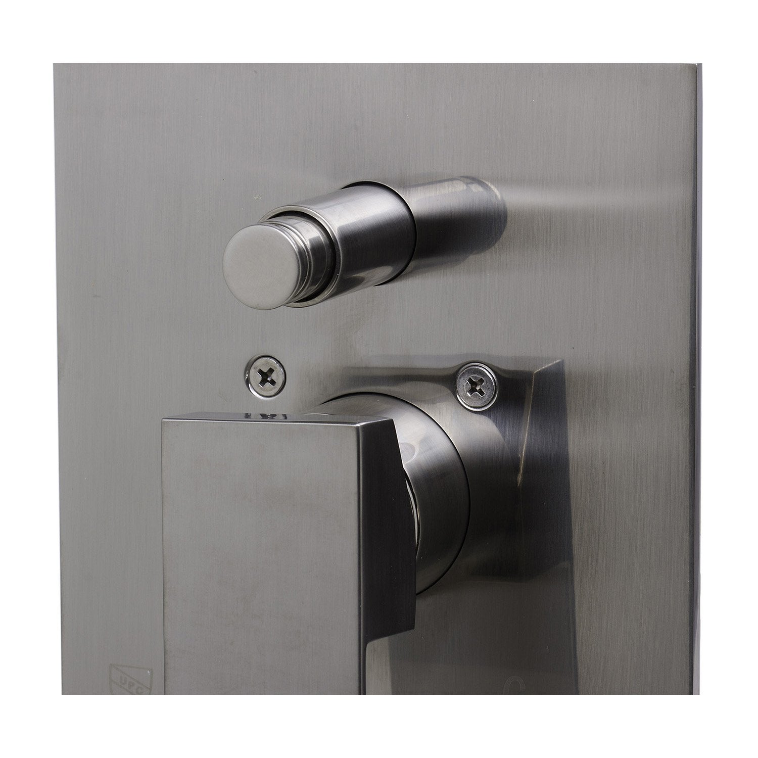 ALFI, ALFI AB5601-BN Brushed Nickel Shower Mixer with Square Lever Handle and Diverter