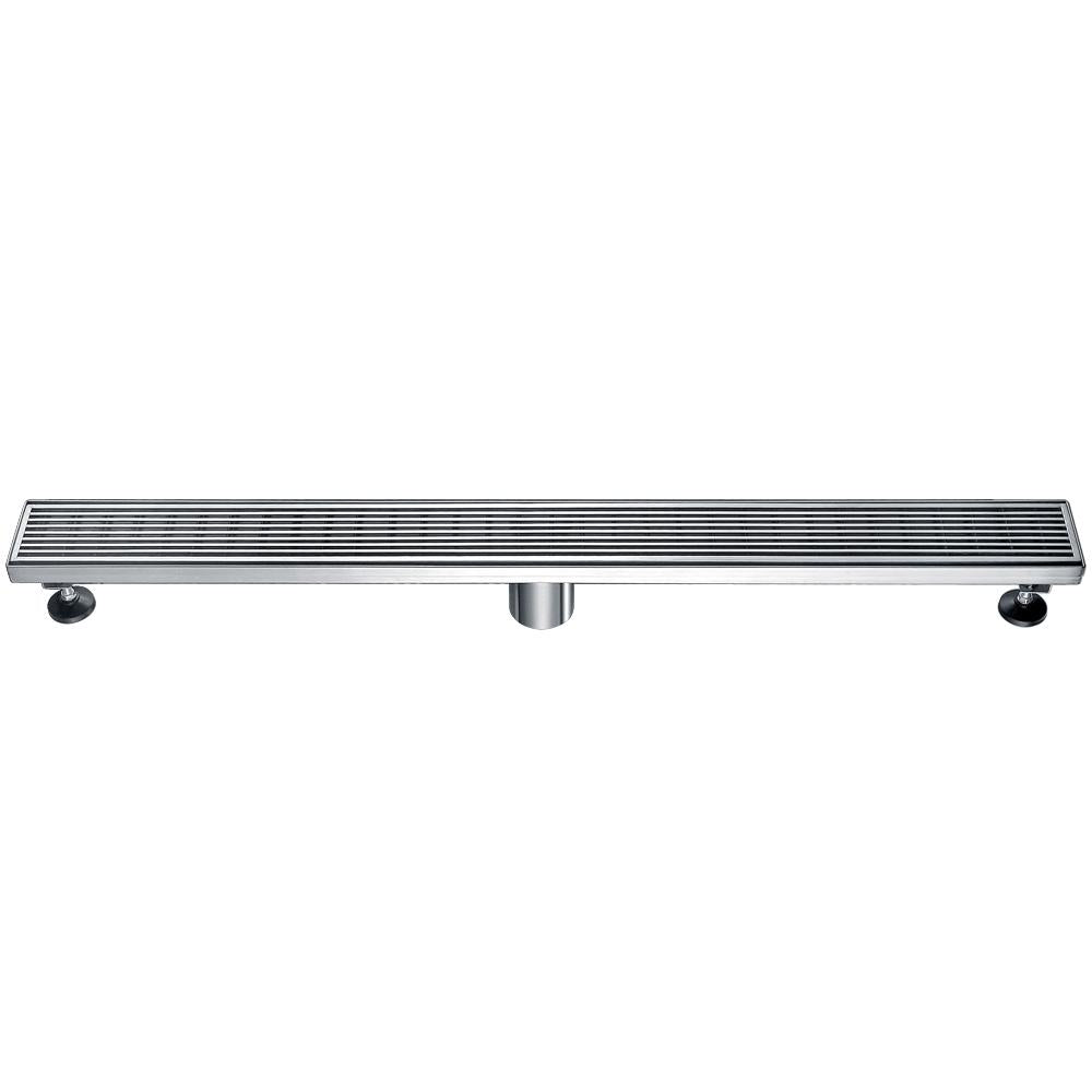 ALFI, ALFI ABLD32D 32" Modern Stainless Steel Linear Shower Drain with Groove Lines