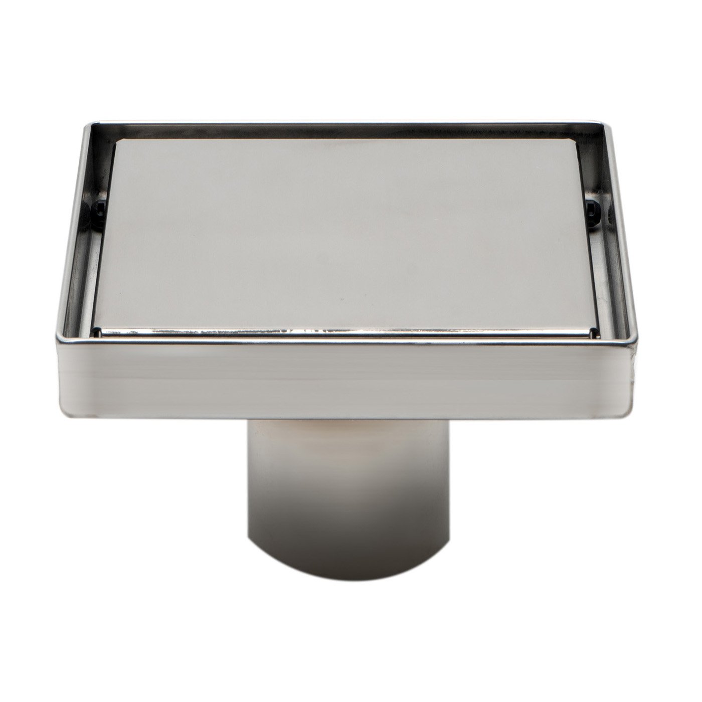 ALFI, ALFI ABSD55B-PSS 5" x 5" Square Polished Stainless Steel Shower Drain with Cover