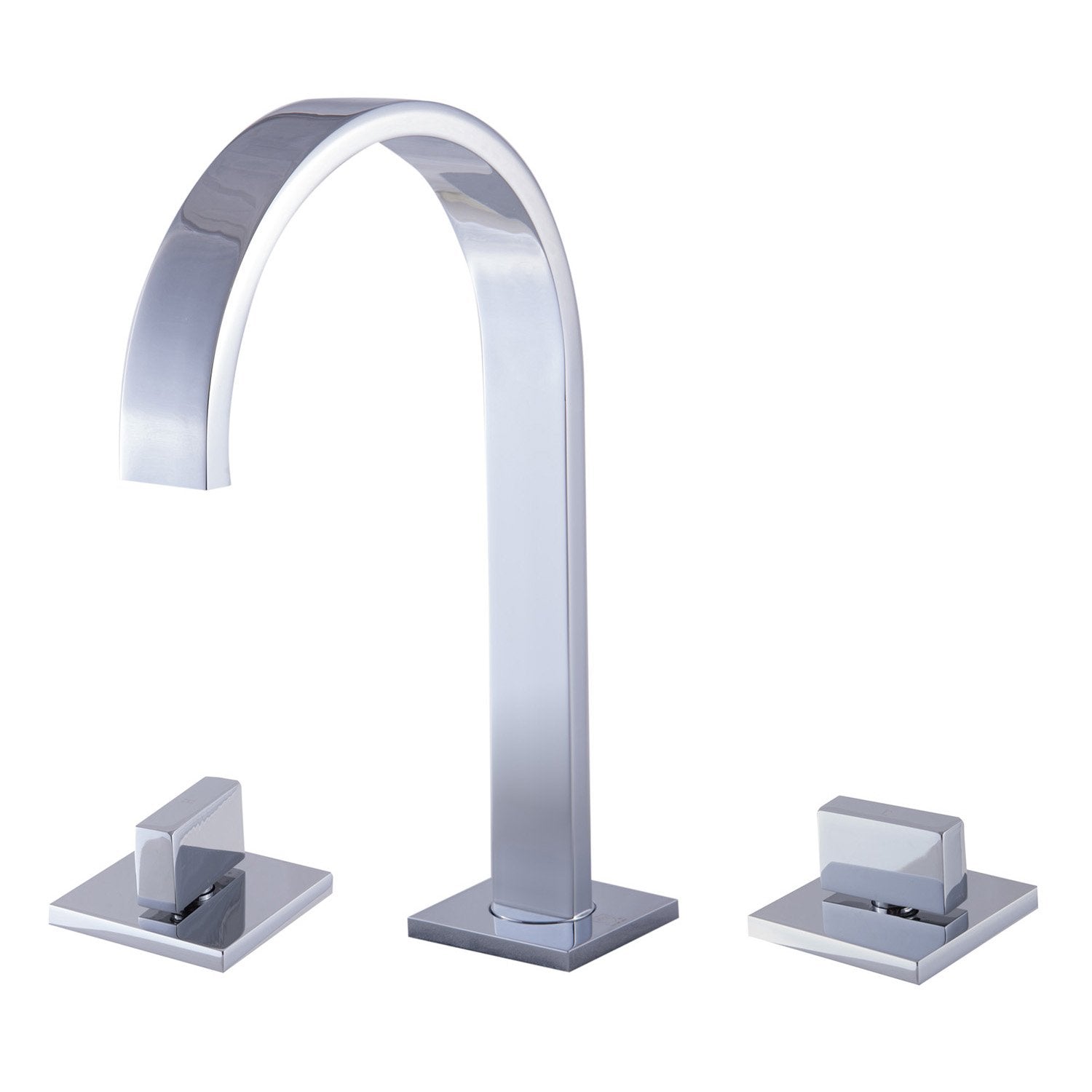 ALFI, ALFI Brand AB1336-PC Polished Chrome Gooseneck Widespread Bathroom Faucet