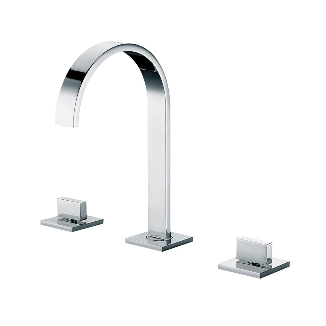 ALFI, ALFI Brand AB1336-PC Polished Chrome Gooseneck Widespread Bathroom Faucet