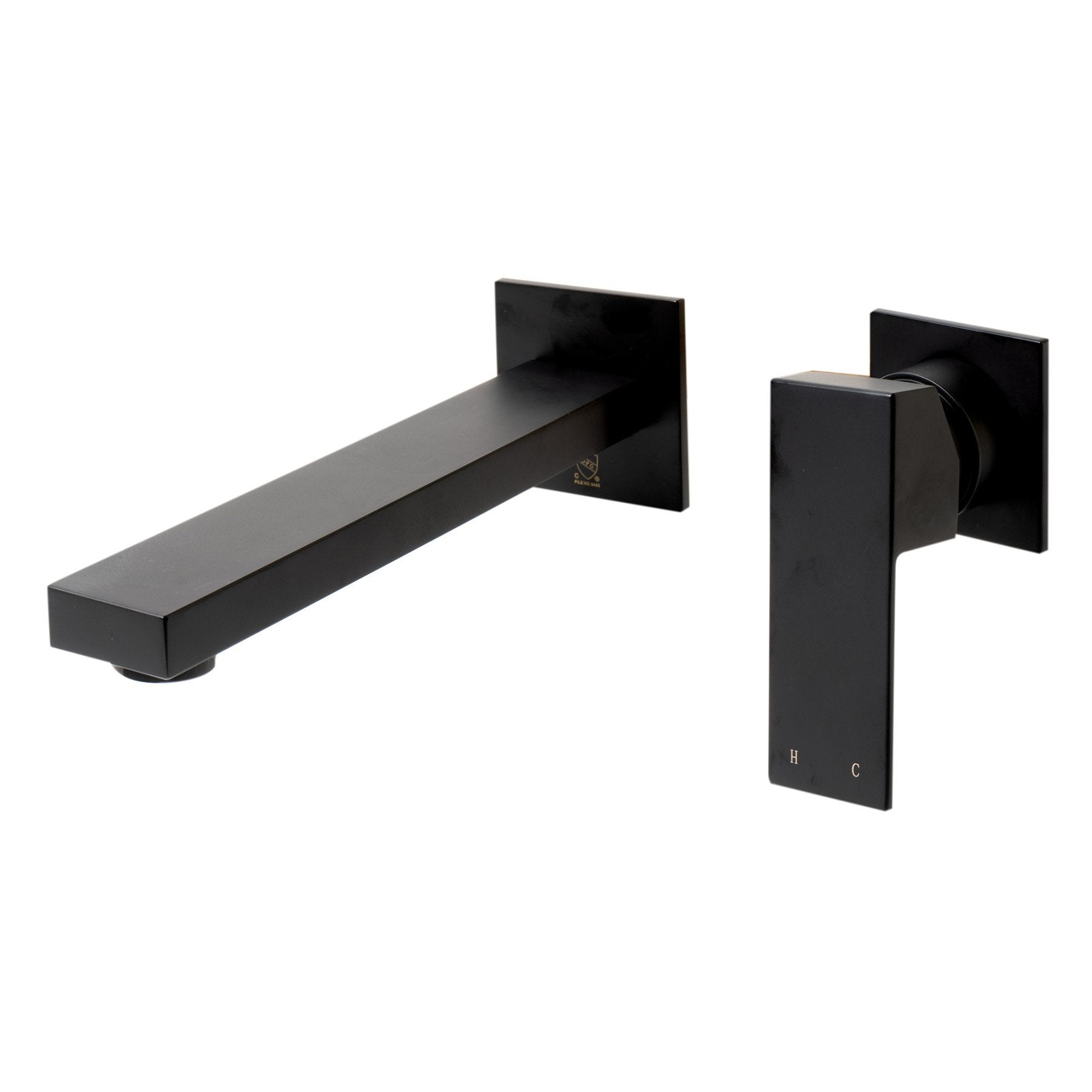 ALFI, ALFI Brand AB1468-BM Black Matte Single Lever Wallmount Bathroom Faucet