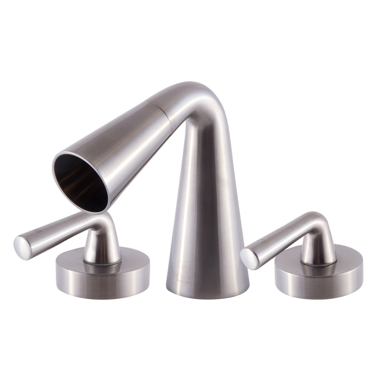 ALFI, ALFI Brand AB1790-BN Brushed Nickel Widespread Cone Waterfall Bathroom Faucet