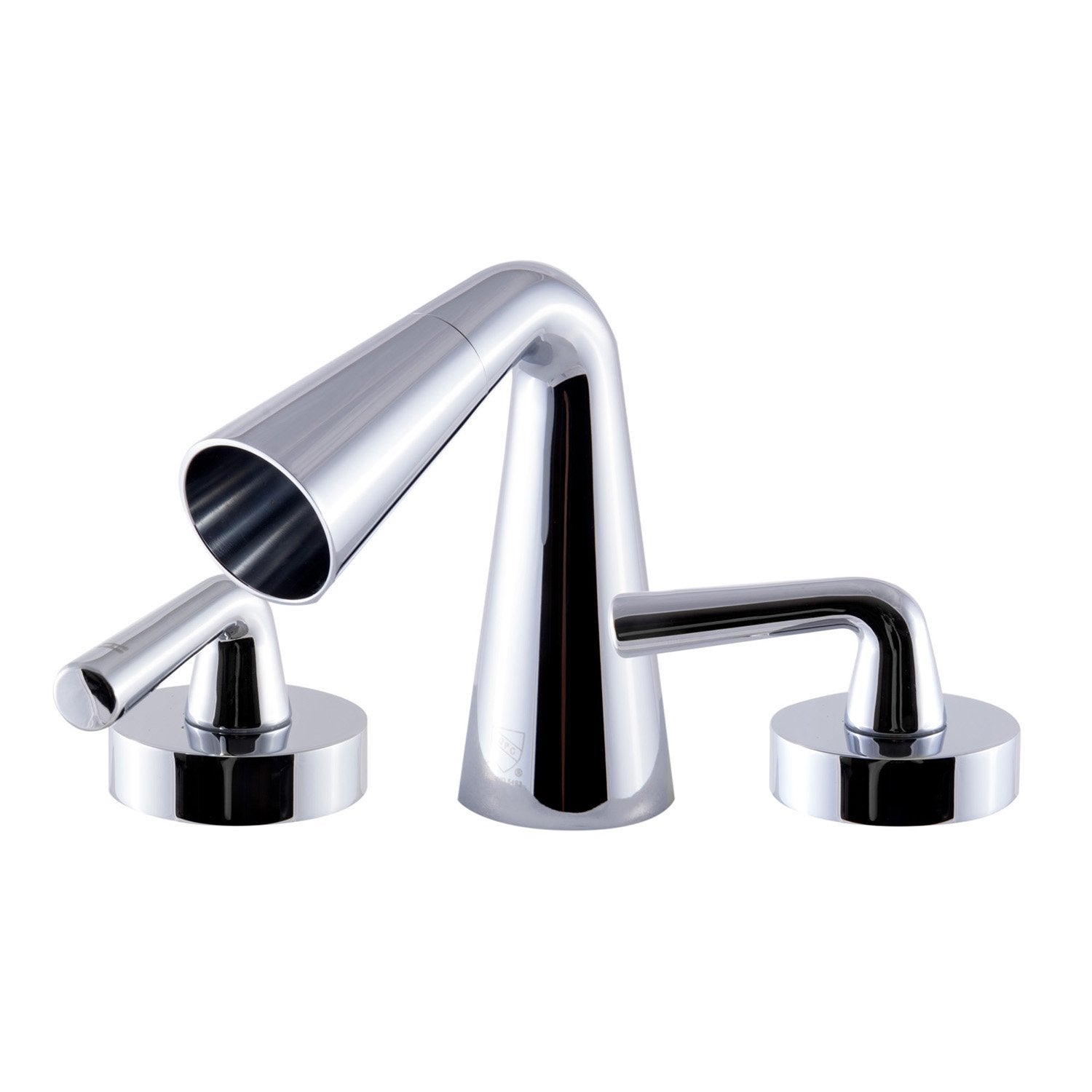 ALFI, ALFI Brand AB1790-PC Polished Chrome Widespread Cone Waterfall Bathroom Faucet