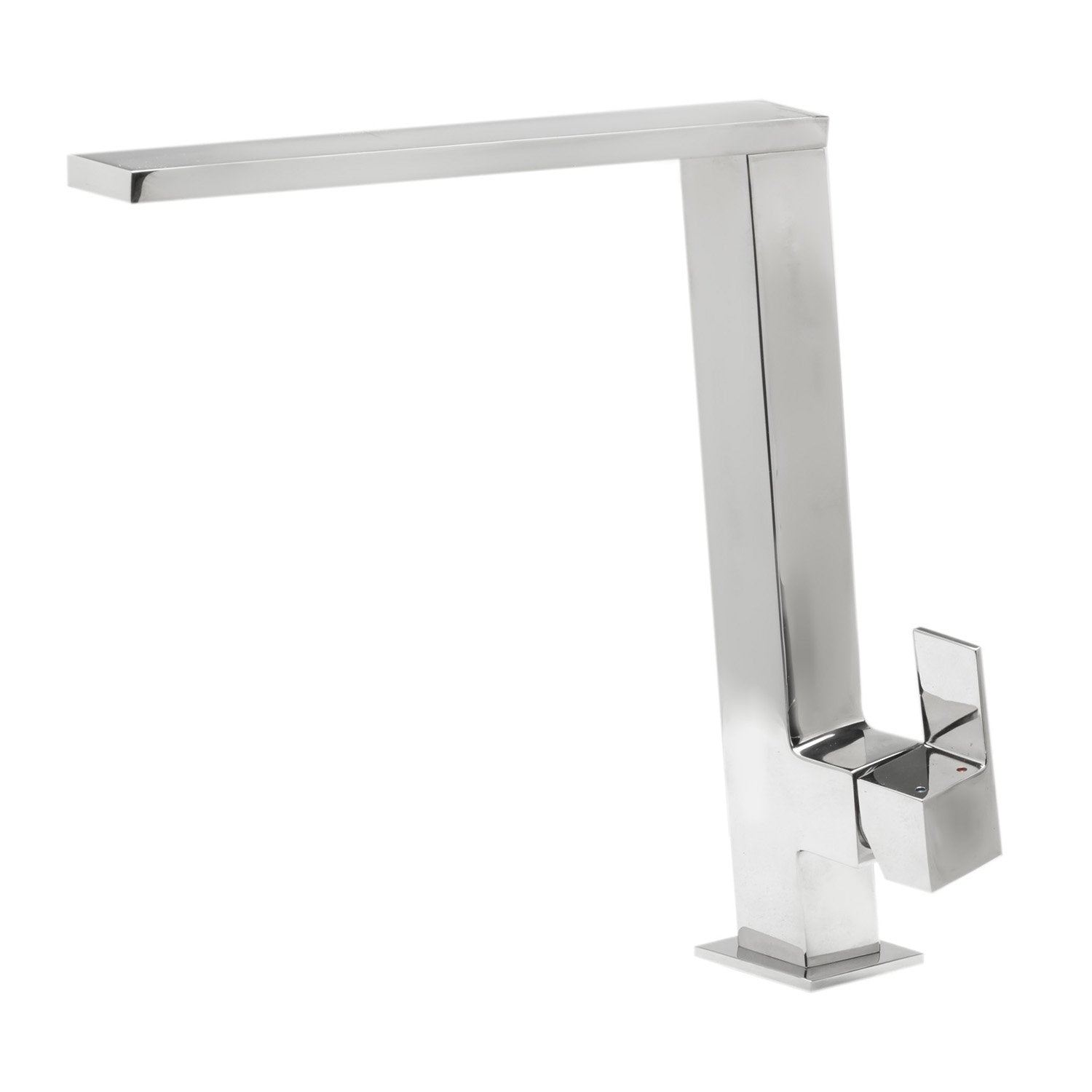 ALFI, ALFI Brand AB2047-PSS Square Modern Polished Stainless Steel Kitchen Faucet