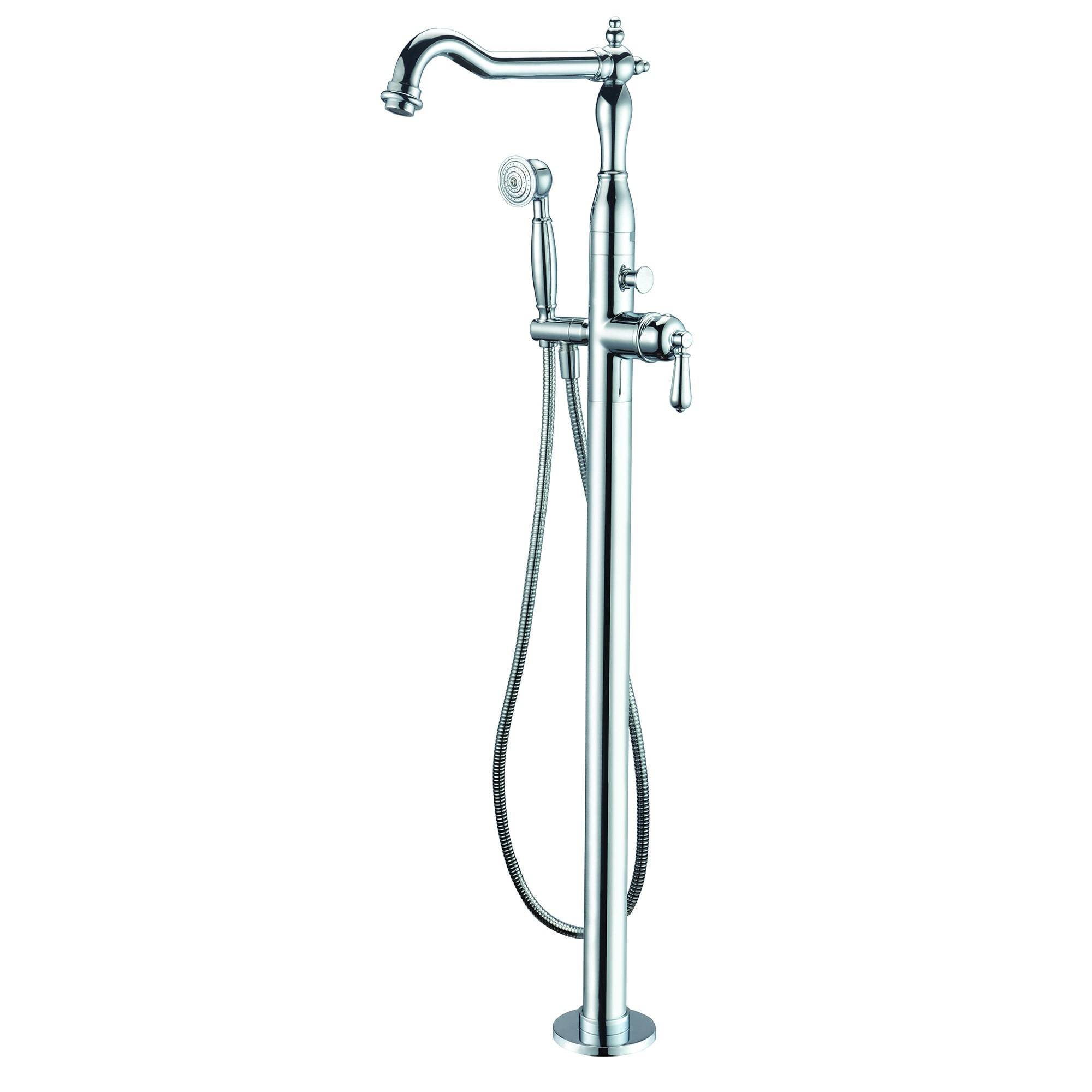 ALFI, ALFI Brand AB2553-PC Polished Chrome Free Standing Floor Mounted Bath Tub Filler