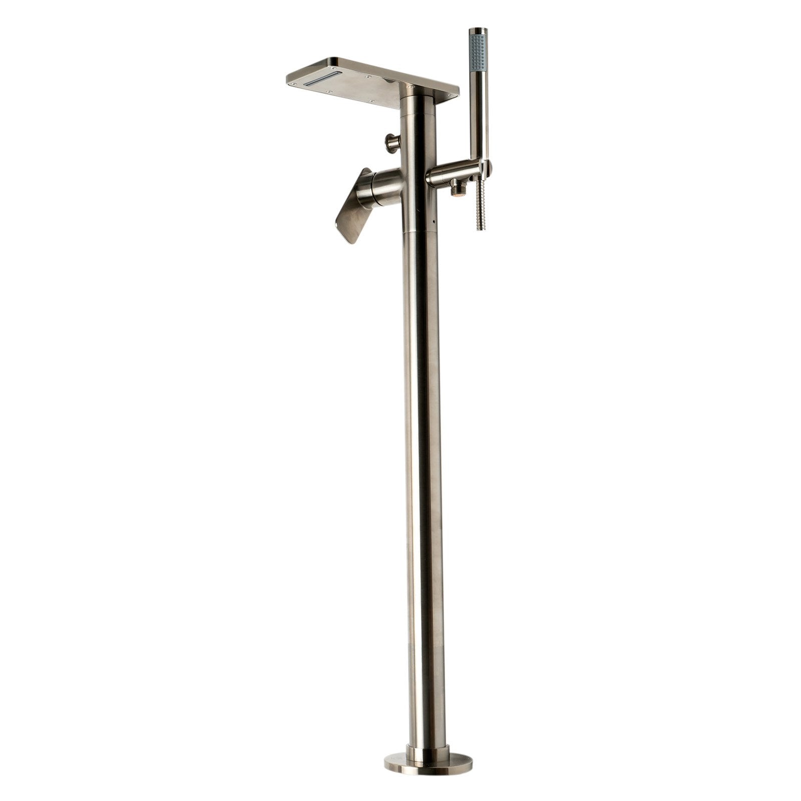 ALFI, ALFI Brand AB2875-BN Brushed Nickel Free Standing Floor Mounted Bath Tub Filler