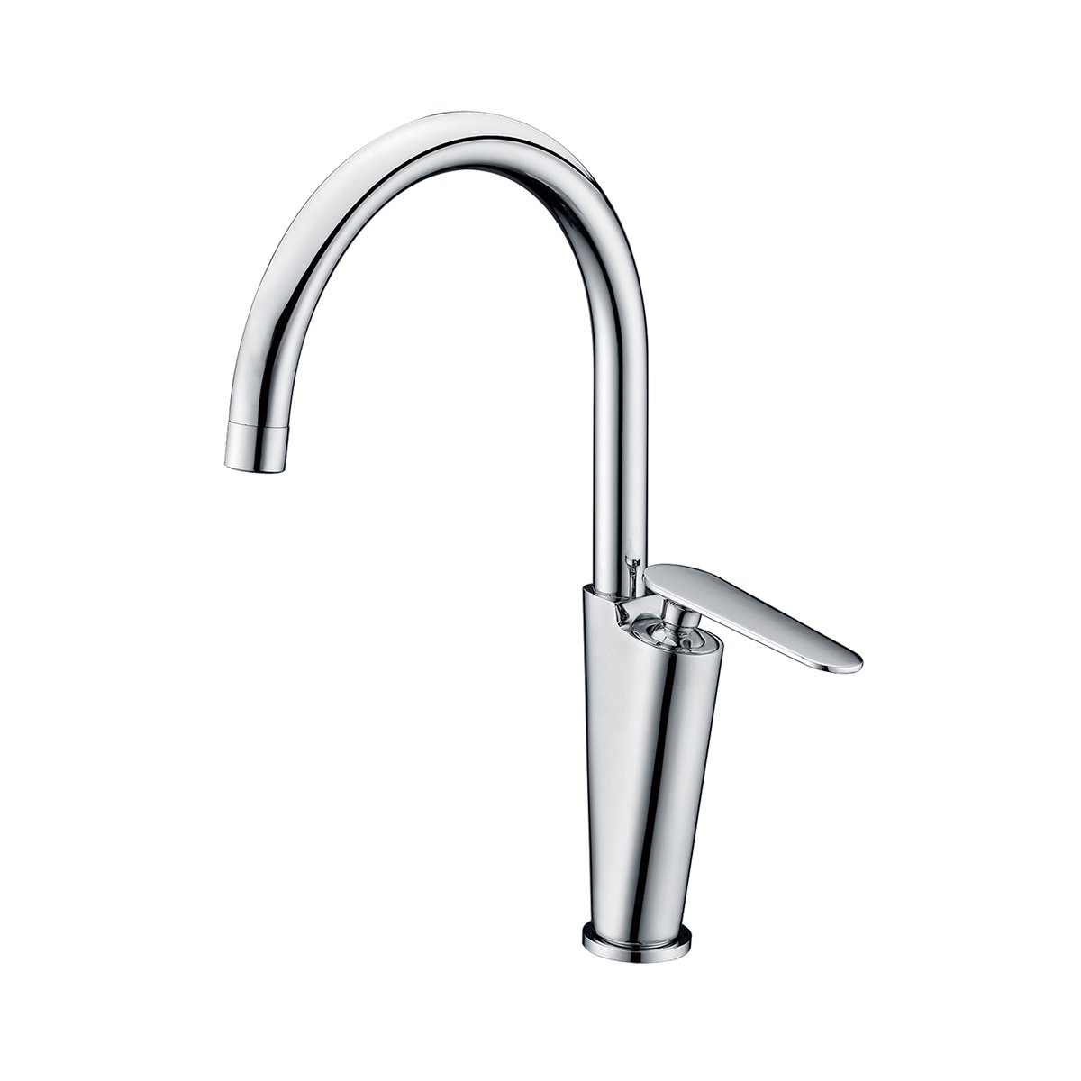 ALFI, ALFI Brand AB3600-PC Polished Chrome Gooseneck Single Hole Bathroom Faucet