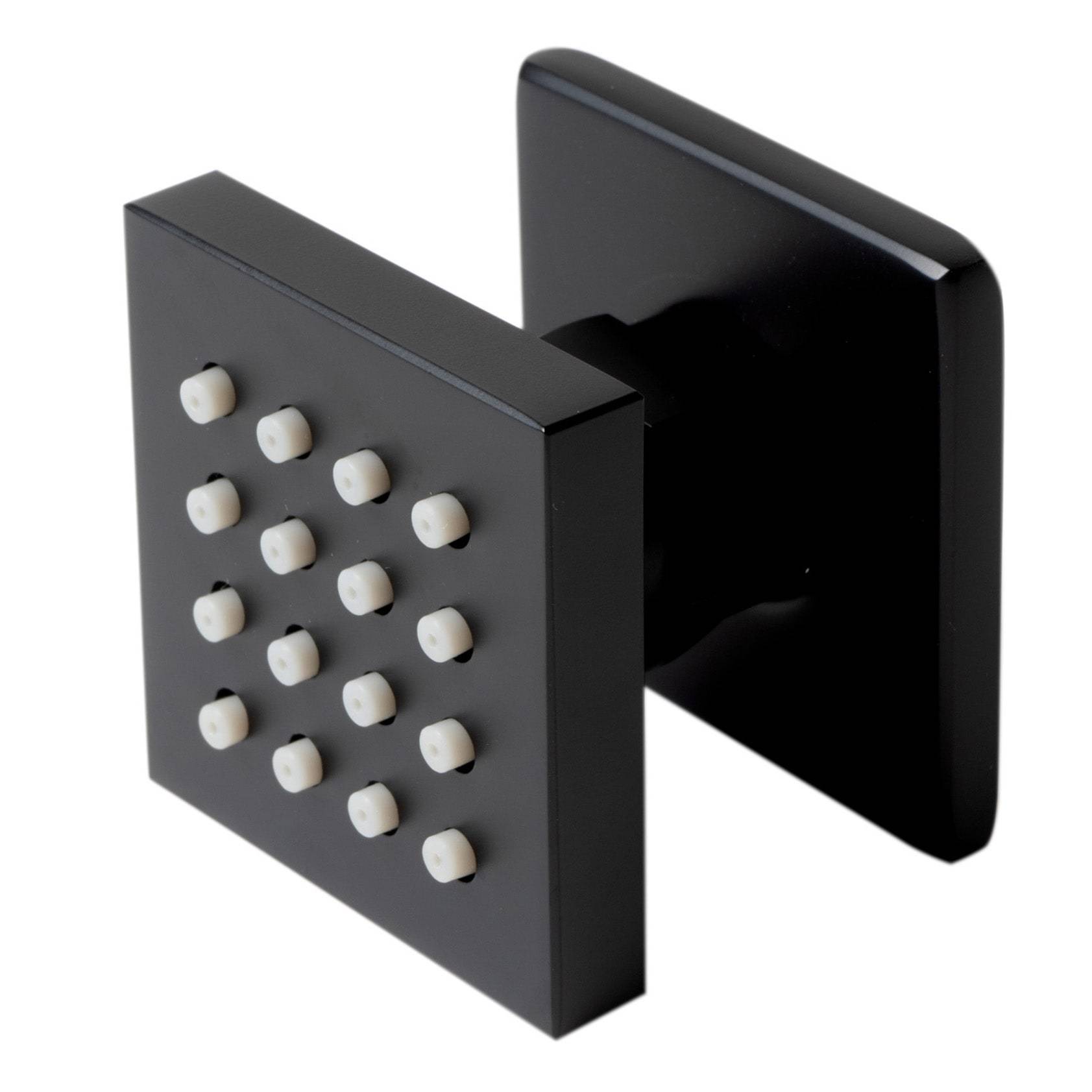 ALFI, ALFI Brand AB3820-BM Black Matte 2" Square Adjustable Shower Body Spray