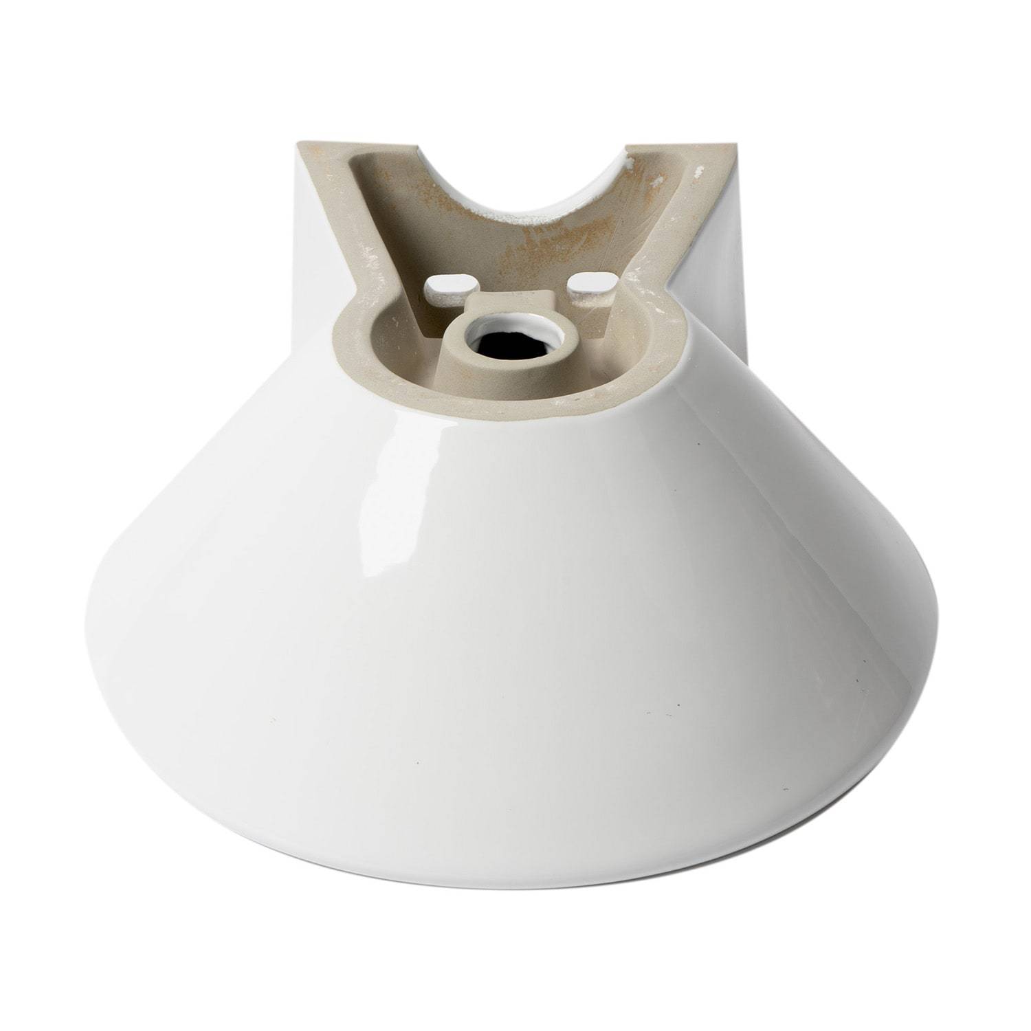 ALFI, ALFI Brand ABC113 White Modern 17" Round Wall Mounted Ceramic Sink with Faucet Hole