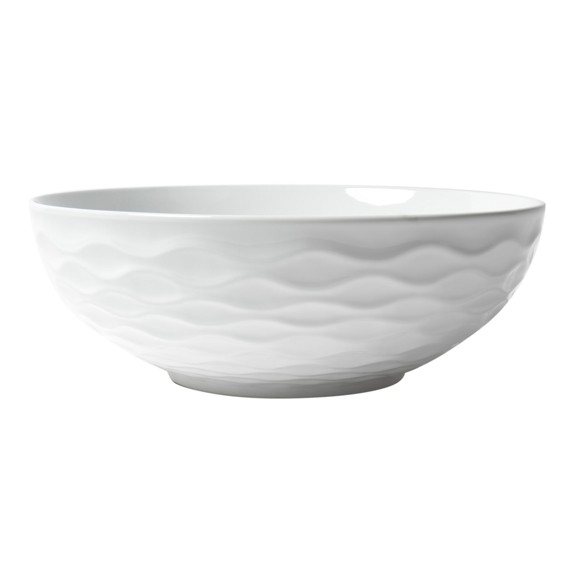 ALFI, ALFI Brand ABC909 White Modern 17" Decorative Round Vessel Above-Mount Ceramic Sink