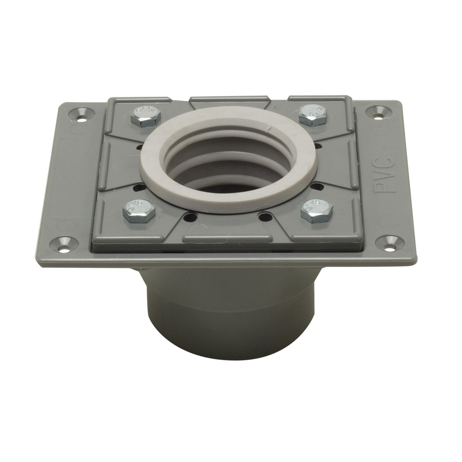 ALFI, ALFI Brand ABDB55 PVC Shower Drain Base with Rubber Fitting