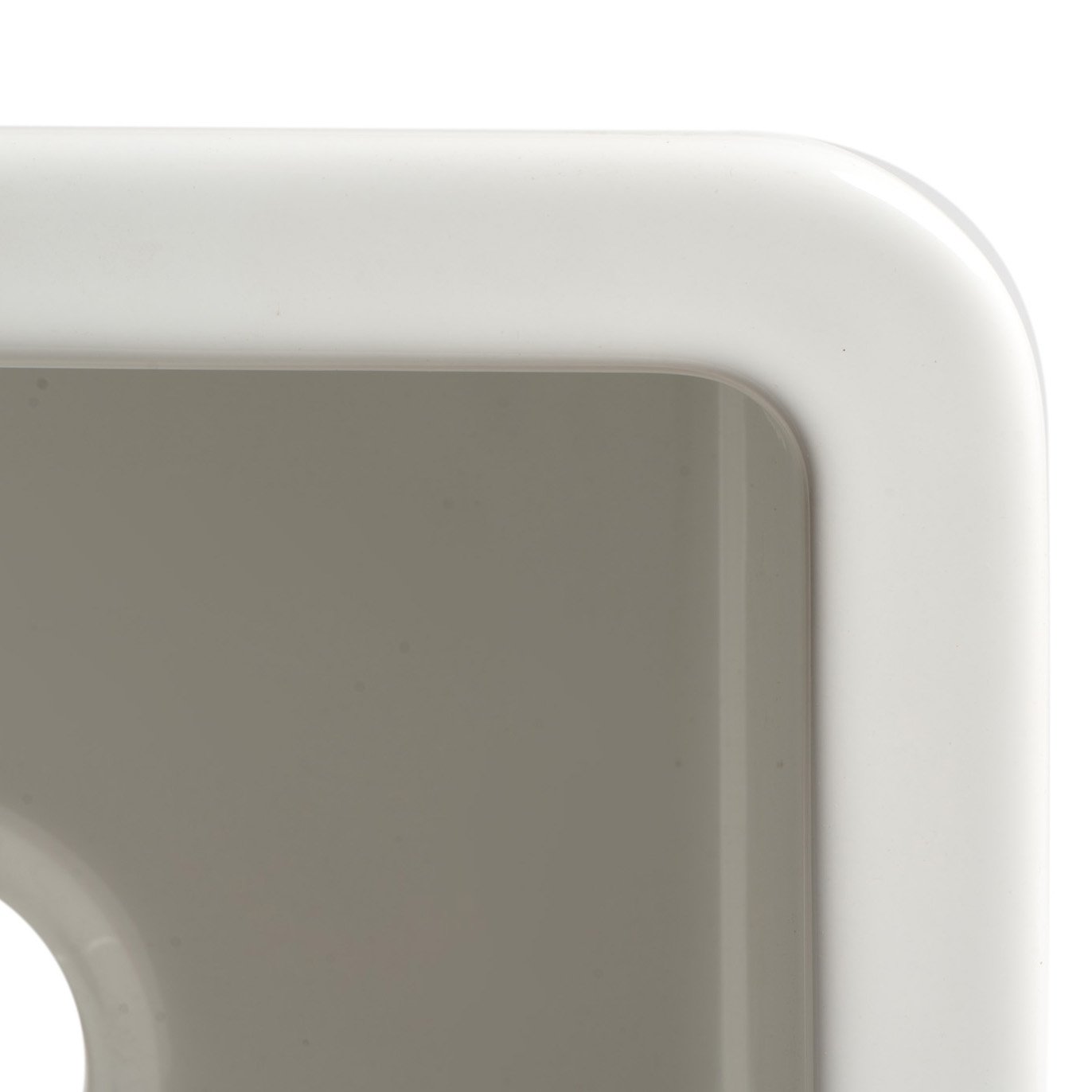 ALFI, ALFI Brand ABF1818S-W White Square 18" x 18" Undermount/Drop in Fireclay Prep Sink