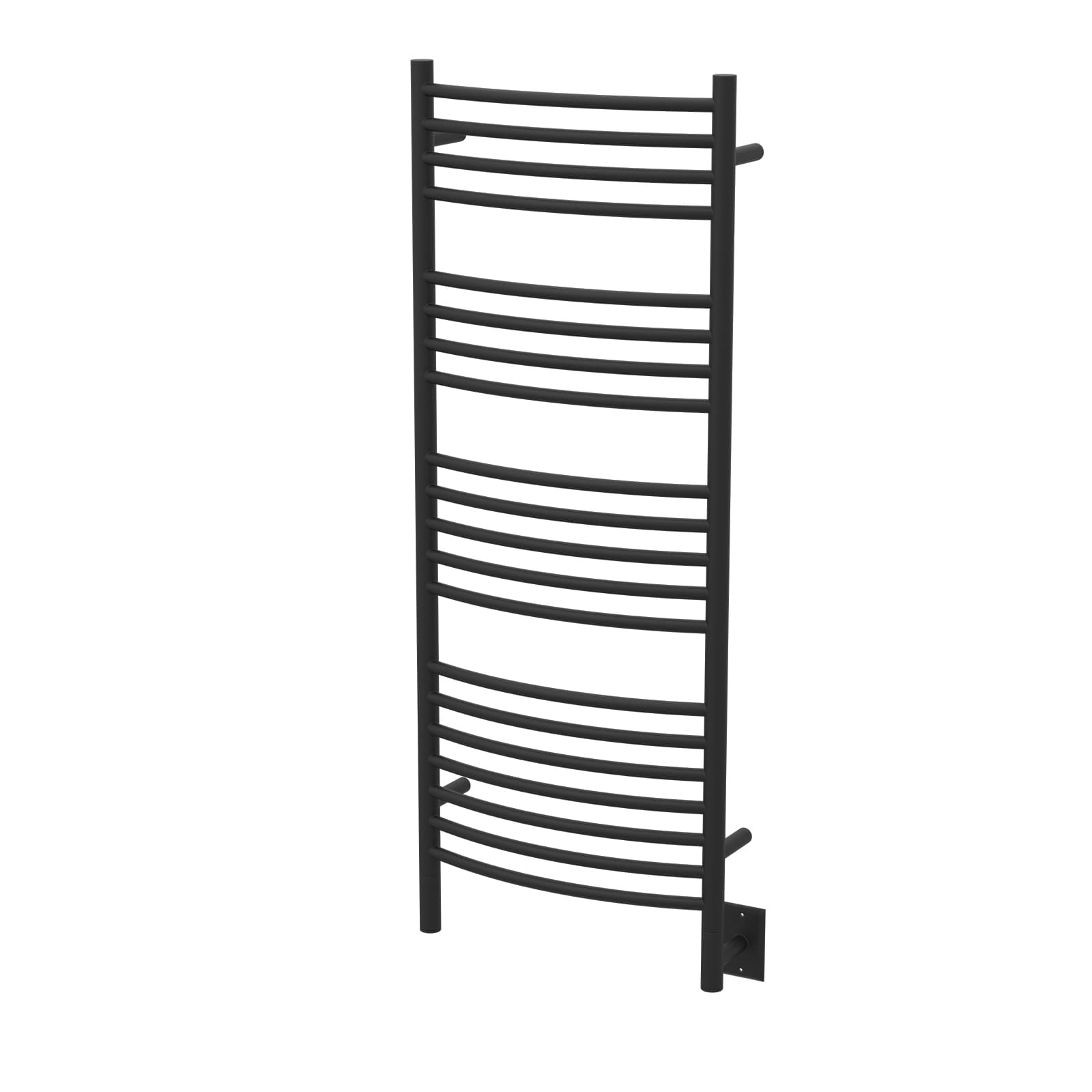 Amba, Amba Jeeves DCMB Curved Towel Warmer with 20 Bars, Matte Black Finish