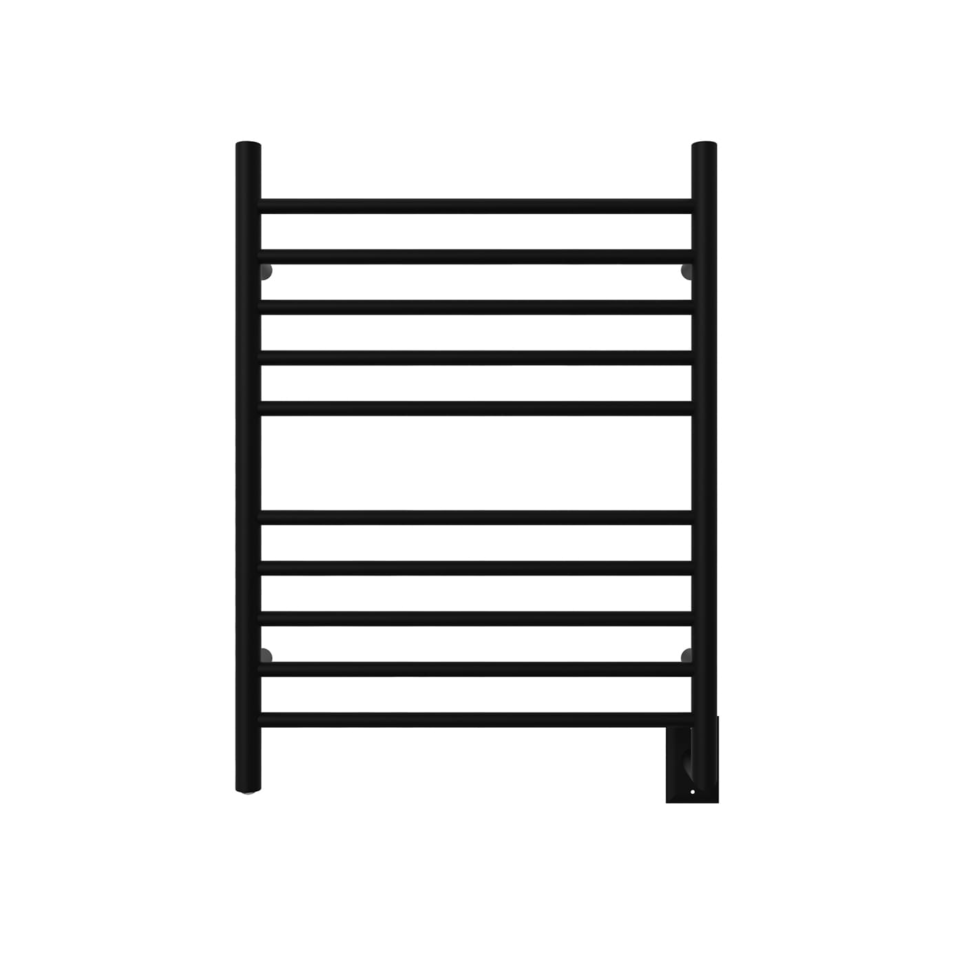 Amba, Amba RWH-SMB Radiant Hardwired Towel Warmer with 10 Straight Bars, Matte Black