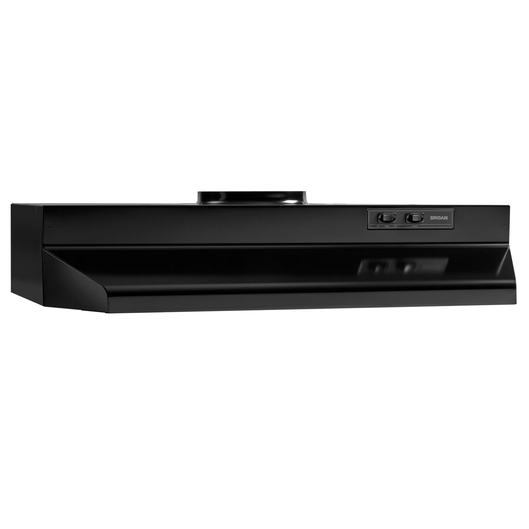 Broan, Broan 42000 Series 30-Inch Under-Cabinet 190 CFM Ducted Range Hood, Black, ADA Compliant