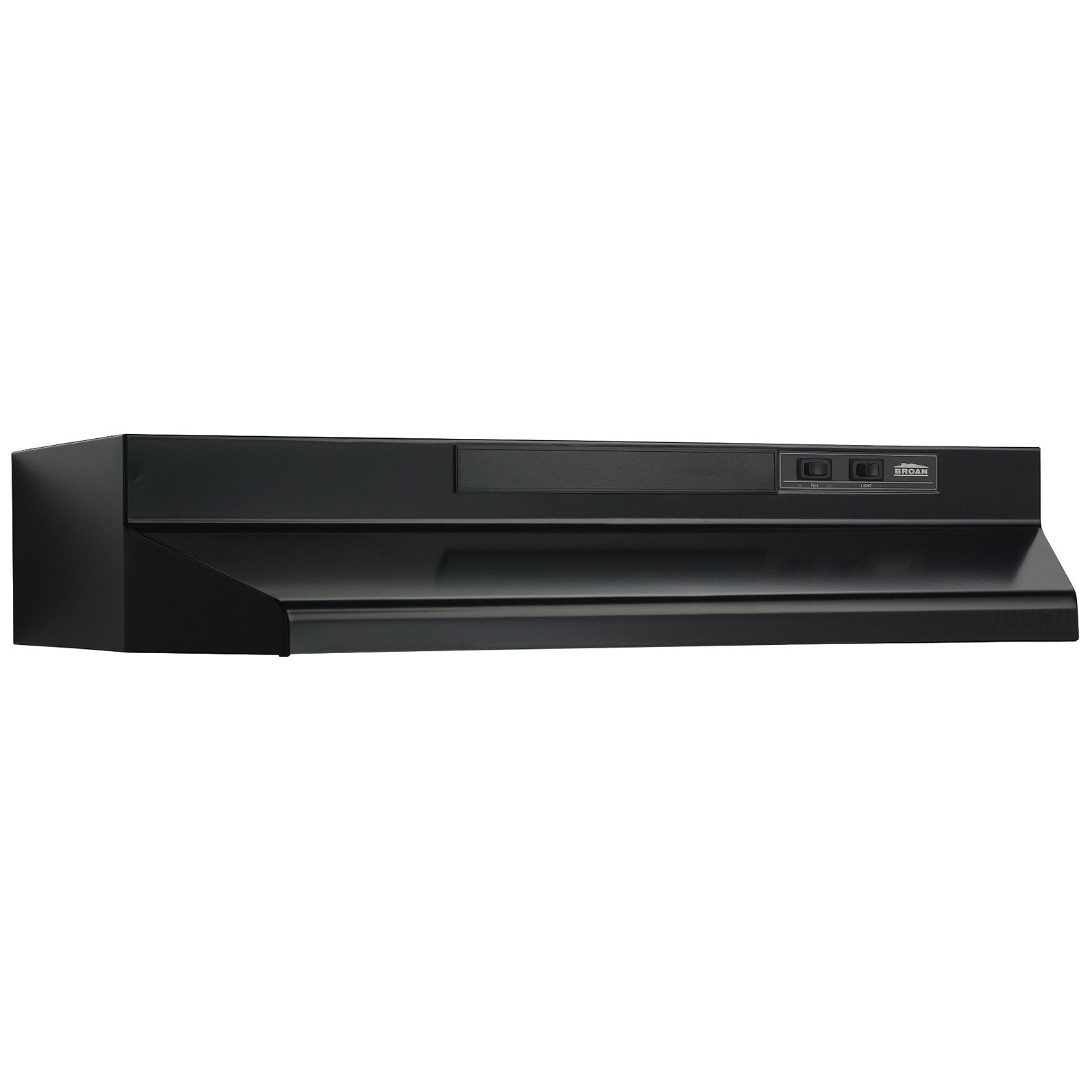 Broan, Broan F40000 Series 36-Inch Convertible Under-Cabinet Range Hood, 160 CFM, Black