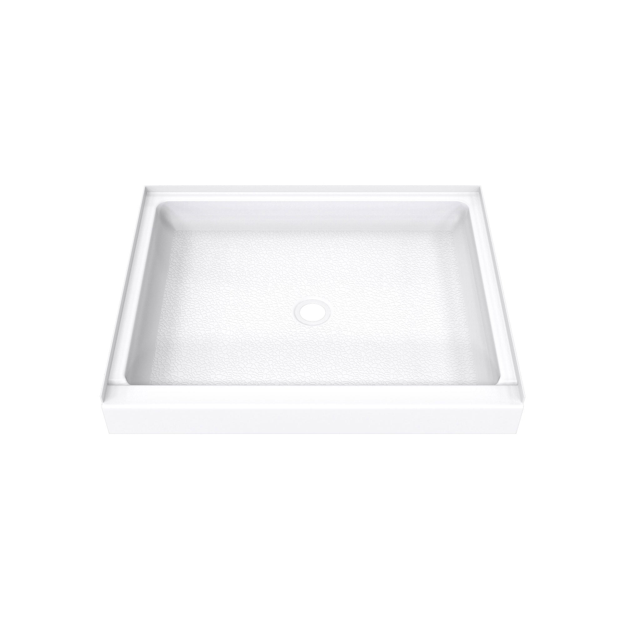 DreamLine, DreamLine B1DS4234XXC0001 DreamStone 34" D x 42" W x 5 1/2" H Center Drain Single Threshold Shower Base in White