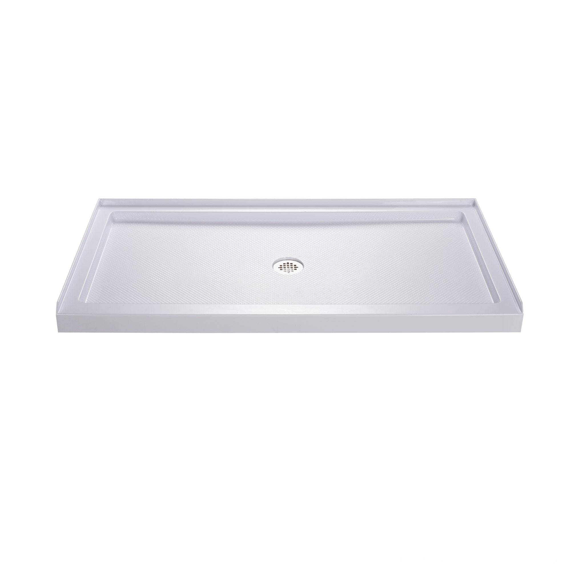 DreamLine, DreamLine DLT-1134600 SlimLine 34"D x 60"W x 2 3/4"H Center Drain Single Threshold Shower Base in White