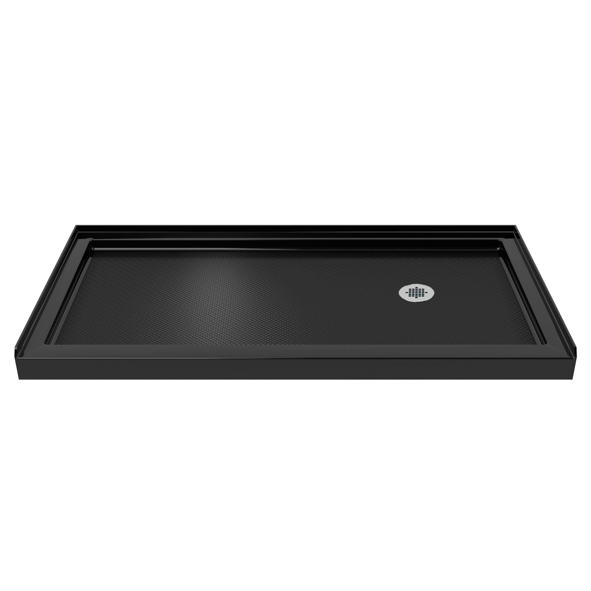 DreamLine, DreamLine DLT-1136602-88 SlimLine 36"D x 60"W x 2 3/4"H Right Drain Single Threshold Shower Base in Black