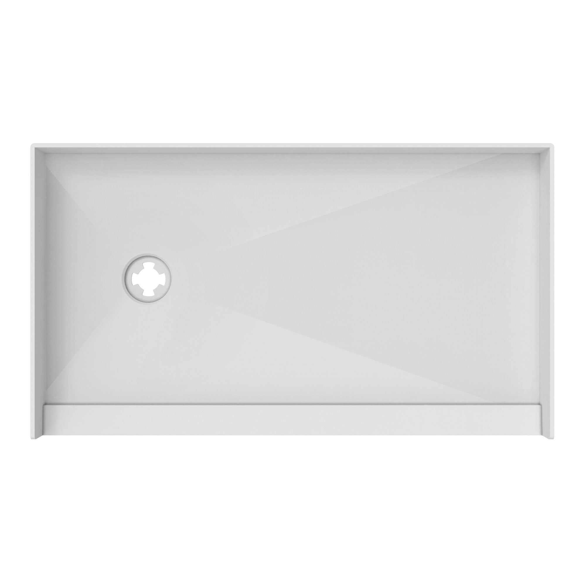 DreamLine, DreamLine DTP-1130601 TilePrime 30" D x 60" W x 3" H Single Threshold Shower Base, Left Drain