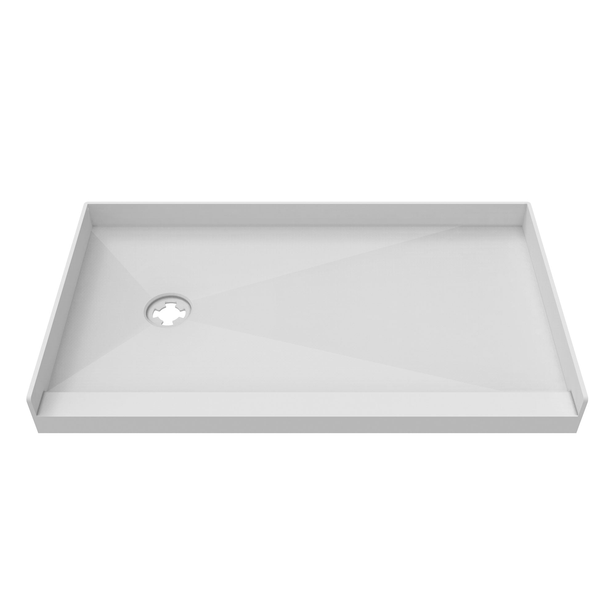 DreamLine, DreamLine DTP-1130601 TilePrime 30" D x 60" W x 3" H Single Threshold Shower Base, Left Drain