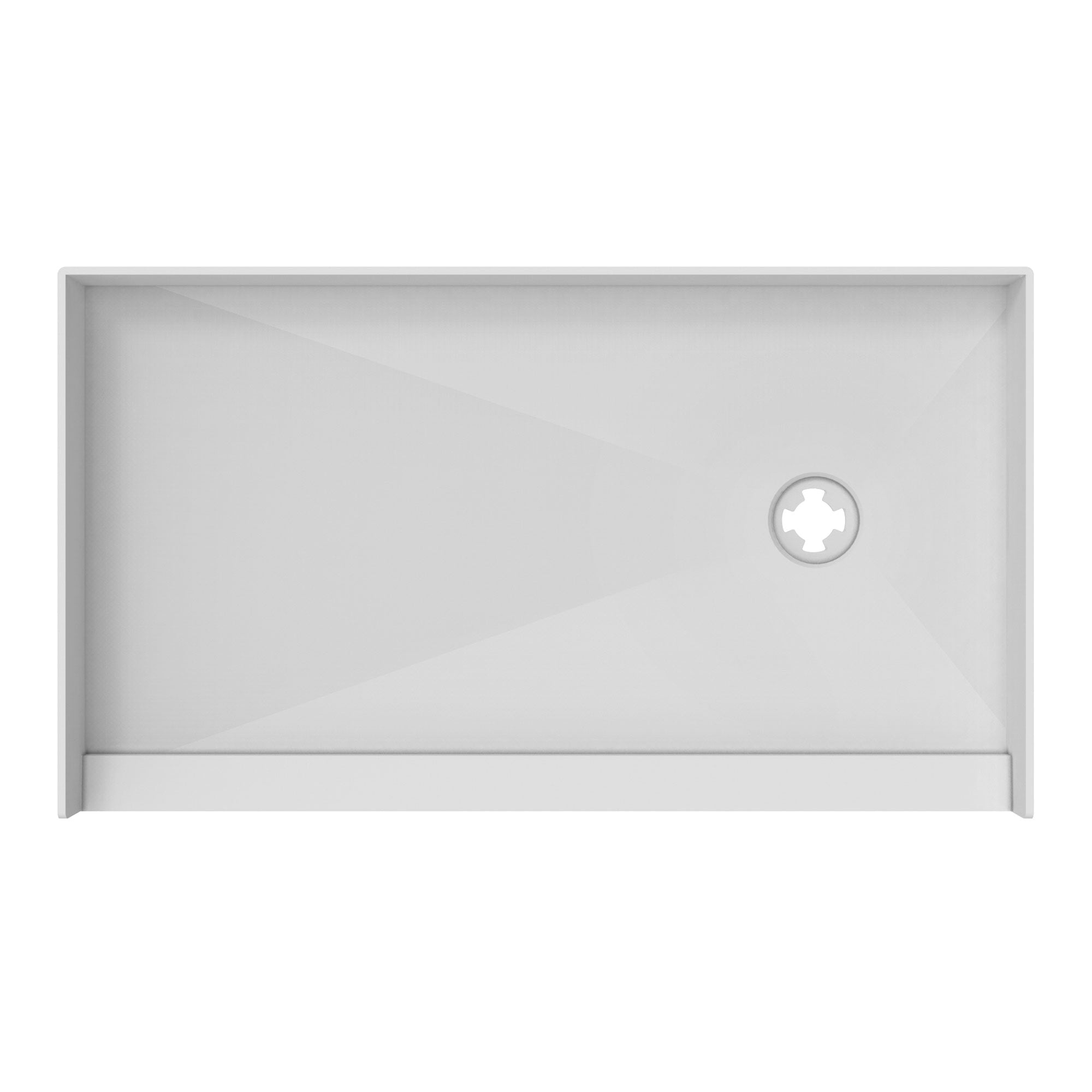 DreamLine, DreamLine DTP-1130602 TilePrime 30" D x 60" W x 3" H Single Threshold Shower Base, Right Drain