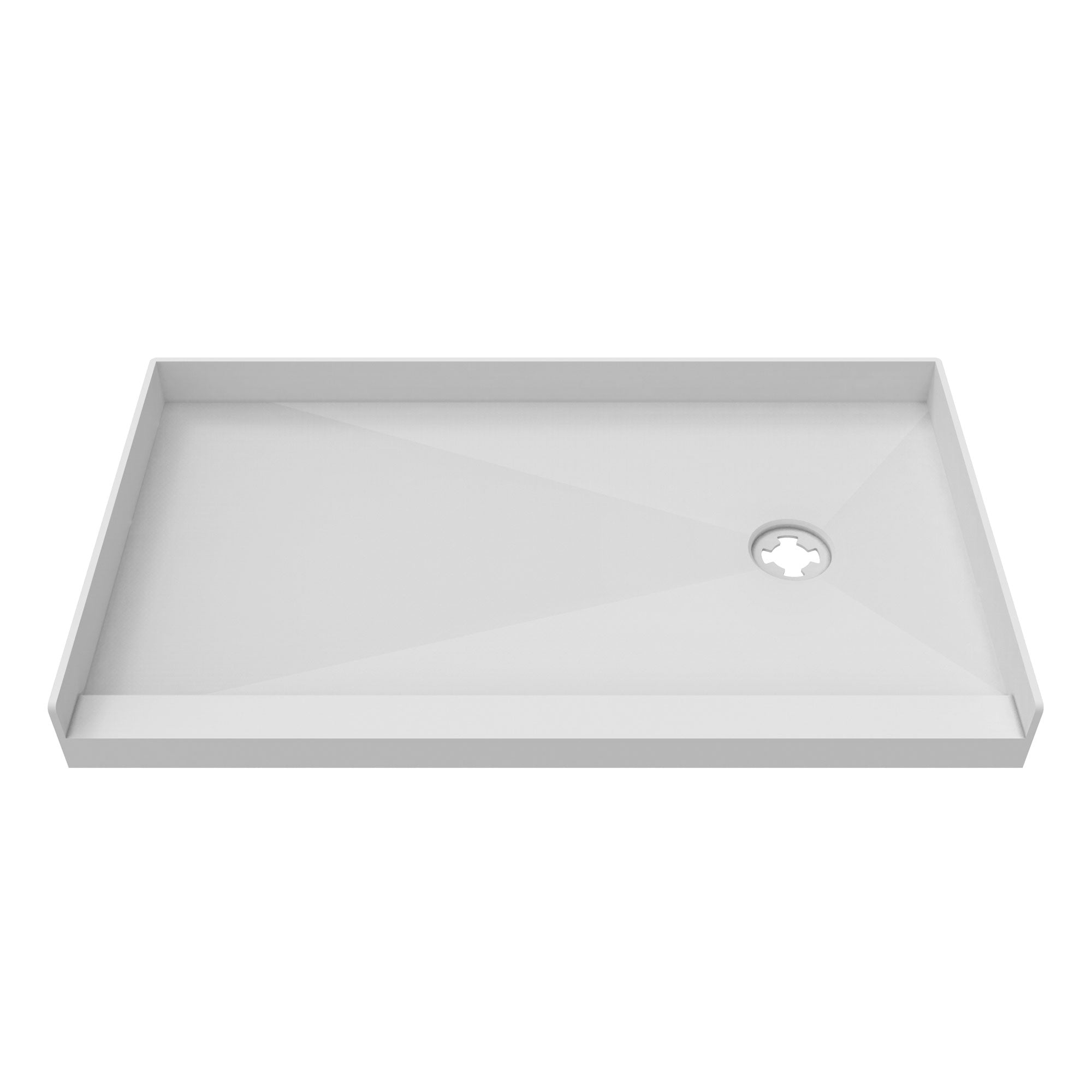 DreamLine, DreamLine DTP-1130602 TilePrime 30" D x 60" W x 3" H Single Threshold Shower Base, Right Drain