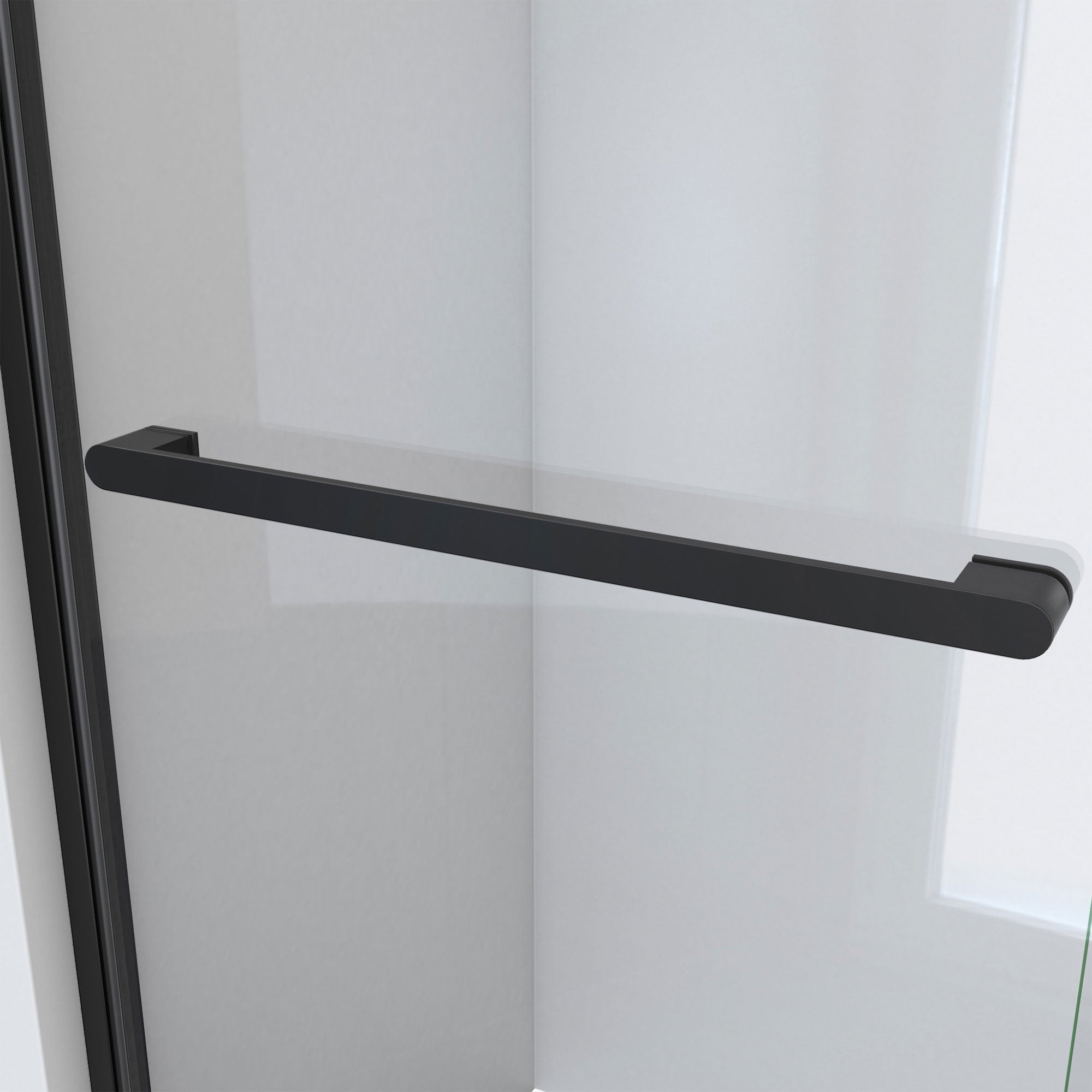 DreamLine, DreamLine SHDR-134876X-09 Charisma-X 44-48" W x 76" H Frameless Bypass Sliding Shower Door in Satin Black